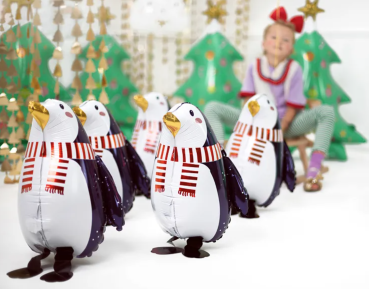 Preview: XL Walking Balloon - Pinguin  - 52cm x 45cm